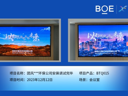 湖北團風**環保公司會議室BTQ015安裝調試完畢