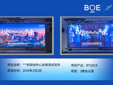 潛江***科研創(chuàng)中心3樓會議室BTQ018安裝調(diào)試完畢