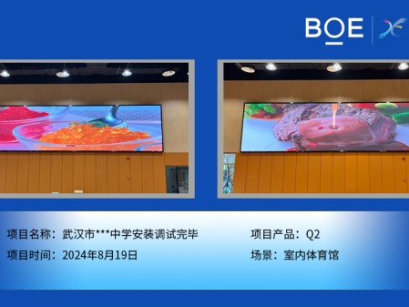 湖北武漢市***中學安裝調試完畢