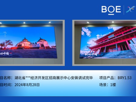 湖北湖北省***經濟開發區招商展示中心安裝調試完畢